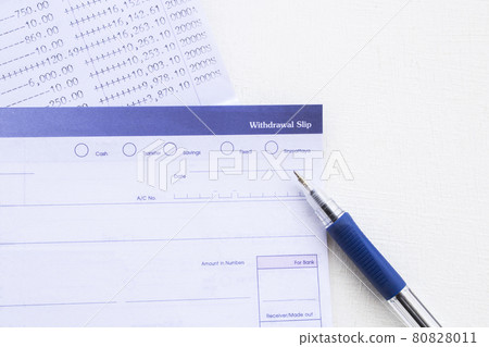 saving account pass book bank and withdrawal slip of bank  80828011