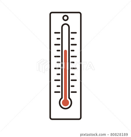 簡單說明 溫度計的矢量圖解 80828189