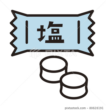 鹽糖的簡單說明矢量圖 鹽糖的簡單說明矢量圖 80828191