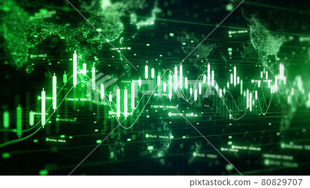 Digital data financial investment and trading... - Stock Illustration ...