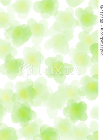 Green flower watercolor illustration wallpaper Green flower watercolor illustration wallpaper 80831348