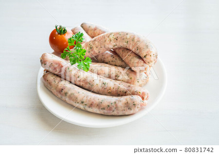 Raw wiener sausage Raw wiener sausage 80831742