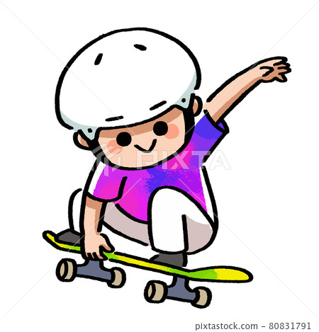 Children skateboarding 80831791