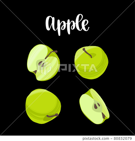 Delicious fresh green apples. Healthy nutrition product. Delicious fresh green apples. Healthy nutrition product. 80832079