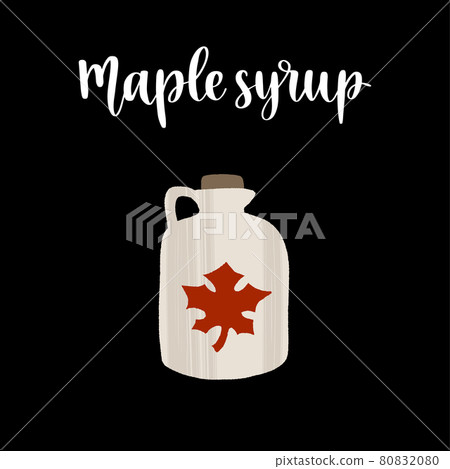 Maple syrup in a bottle. Ingredient for waffles, pancakes, breakfast. Maple syrup in a bottle. Ingredient for waffles, pancakes, breakfast. 80832080