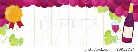 Beaujolais Nouveau grape design frame Beaujolais Nouveau grape design frame 80832734