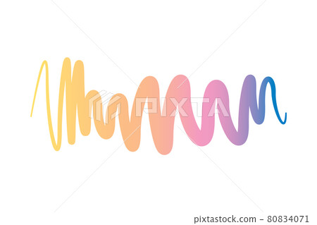 Music wave player logo. Colorful equalizer element. Isolated design symbol. Jpeg illustration Music wave player logo. Colorful equalizer element. Isolated design symbol. Jpeg illustration 80834071