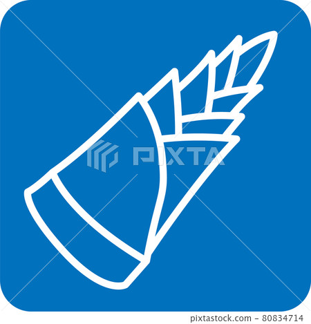 Bamboo shoot pictogram Bamboo shoot pictogram 80834714