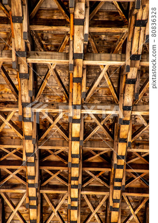 Behind Kintaikyo Bridge, Iwakuni City, Yamaguchi Prefecture Behind Kintaikyo Bridge, Iwakuni City, Yamaguchi Prefecture 80836328