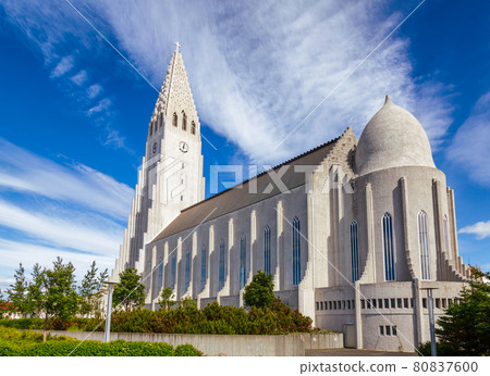 Hallgrimskirkja Lutheran parish church in Reykjavik Iceland Scandinavia Hallgrimskirkja Lutheran parish church in Reykjavik Iceland Scandinavia 80837600