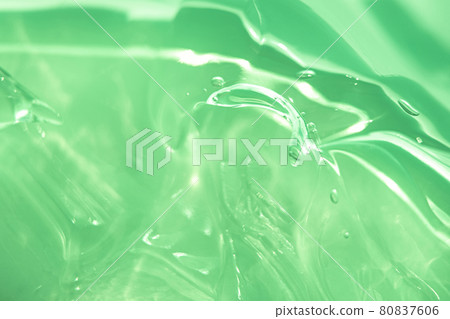 Green water Aloe Vera gel smudged texture 80837606