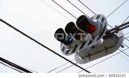 有紅綠燈的風景<02>（帶背板的紅色紅綠燈） 80838241