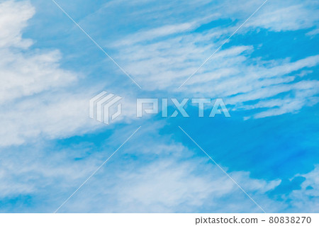Blue sky with white clouds texture background 80838270