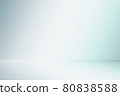 White stage with spot lighting in gray background. 80838588