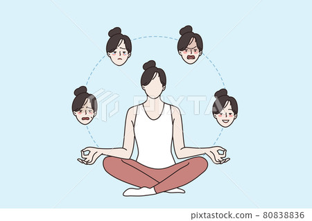 Harmony and mental health concept. 80838836