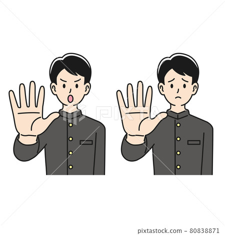 High school boys posing to stop High school boys posing to stop 80838871