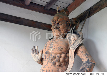 Hozumiji Temple Niomon statue of King Nio, Oyamazaki-cho, Otokuni-gun, Kyoto Prefecture 80839191