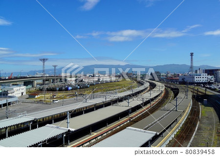 Hakodate Station, Hakodate City seen from a certain place Hakodate Station, Hakodate City seen from a certain place 80839458
