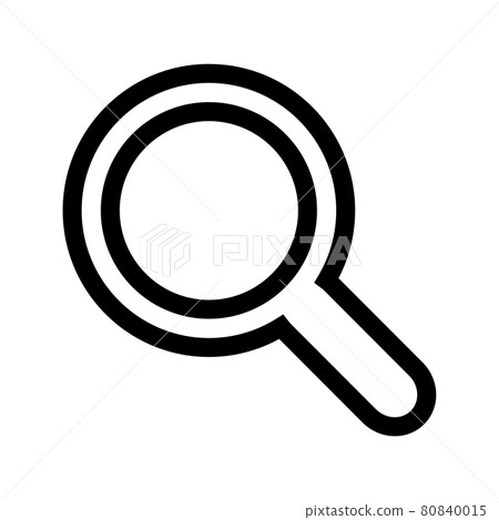 Vector illustration of simple magnifying glass Vector illustration of simple magnifying glass 80840015