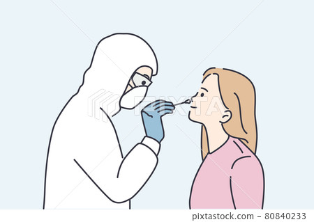 Test for coronavirus infection concept 80840233