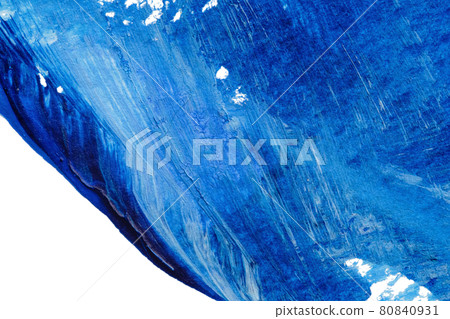 blue abstract acrylic painting color texture on white paper background by using rorschach inkblot method blue abstract acrylic painting color texture on white paper background by using rorschach inkblot method 80840931