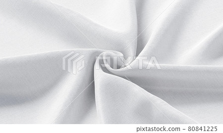 Blank white twisted fabric material mock up, side view Blank white twisted fabric material mock up, side view 80841225