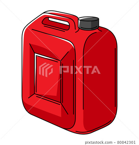 Illustration of car plastic canister with gasoline. Illustration of car plastic canister with gasoline. 80842301