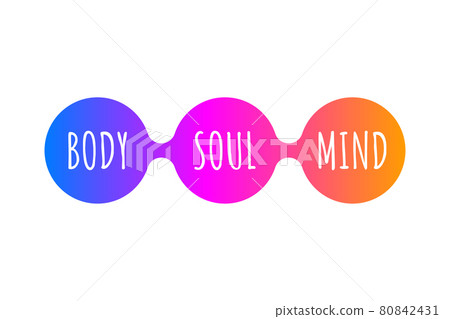 Mind, body and soul icon. Life balance, harmony symbol Mind, body and soul icon. Life balance, harmony symbol 80842431