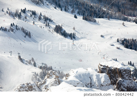 Ski Resort in Dolomites 80842442