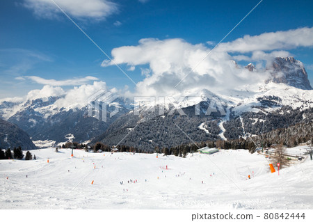 Ski Resort in Dolomites Ski Resort in Dolomites 80842444