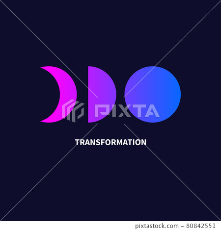 Change icon. Transformation, evolution logo. Transform, coaching concept Change icon. Transformation, evolution logo. Transform, coaching concept 80842551
