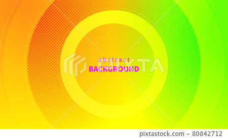 Summer sale banner with round frame. Techology background 80842712