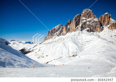 Ski Resort in Dolomites Ski Resort in Dolomites 80842947