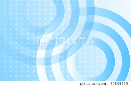 Modern blue poster with geometric shapes. Cover template 80843229