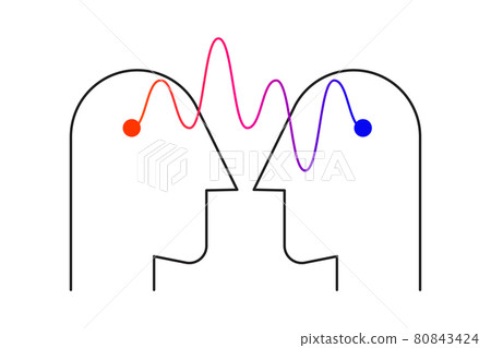 Communication vector illustration. Coaching logo. Education symbol Communication vector illustration. Coaching logo. Education symbol 80843424