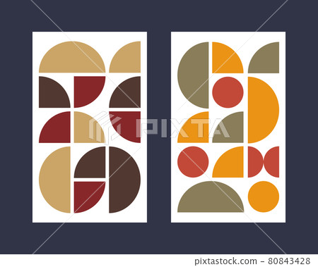 Bauhaus poster. Cover in geometric swiss style Bauhaus poster. Cover in geometric swiss style 80843428