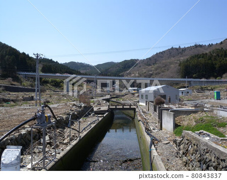 Mizuhama, Ogatsu-cho, Ishinomaki City, one year after the Great East Japan Earthquake 2012 80843837