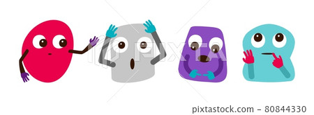 Crazy abstract characters 80844330