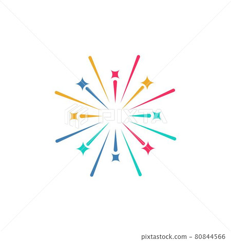 Firework vector icon illustration 80844566