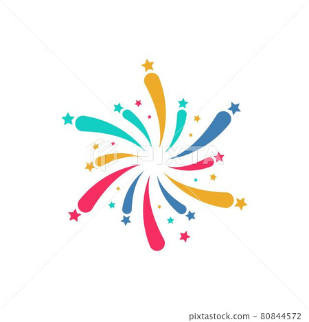 Firework vector icon illustration 80844572