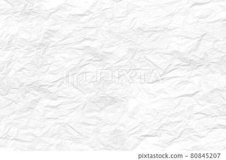 Abstract white creased paper texture background. White crumpled papers sheet. 80845207