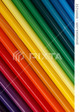 Colored gradient of pencils. Solid abstract background with color tone transition. Diagonal Colored gradient of pencils. Solid abstract background with color tone transition. Diagonal 80845232