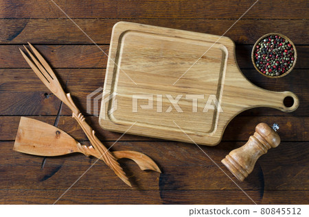 Kitchen utensils and spices Kitchen utensils and spices 80845512