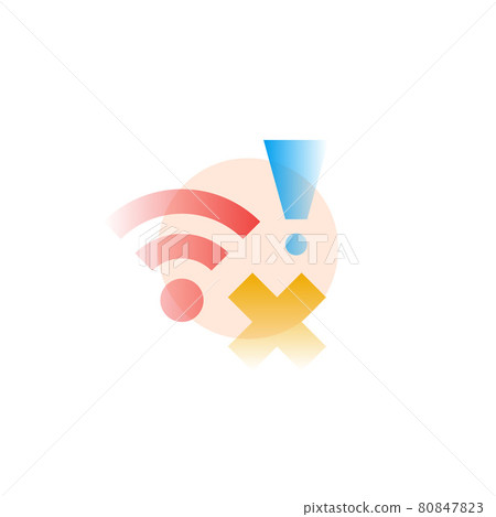 Disconnect. Vector icon in gradient style. Editable illustration 80847823