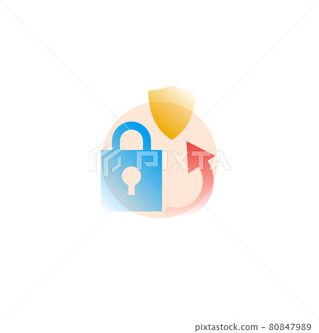 Change password. Vector icon in gradient style - Stock Illustration ...