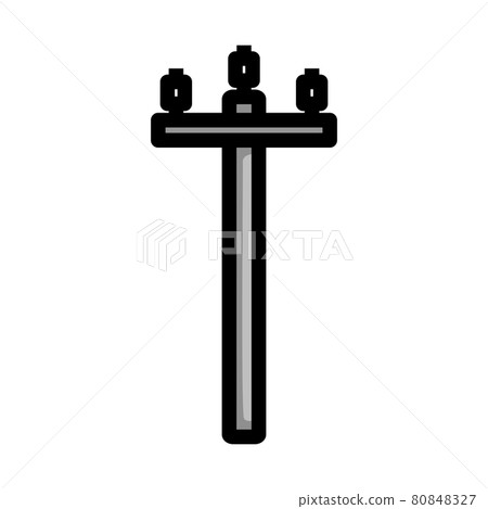 High Voltage Line Icon 80848327