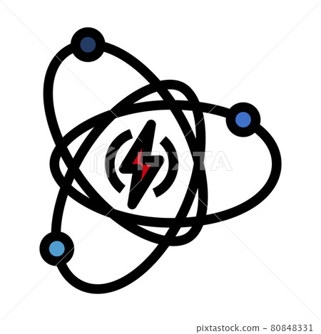 Atom Energy Icon Atom Energy Icon 80848331