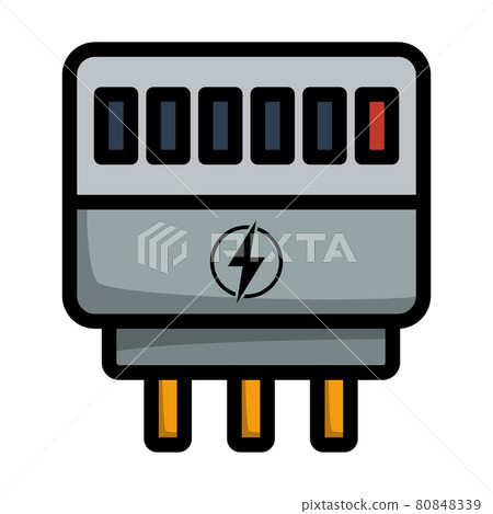 Electric Meter Icon Electric Meter Icon 80848339