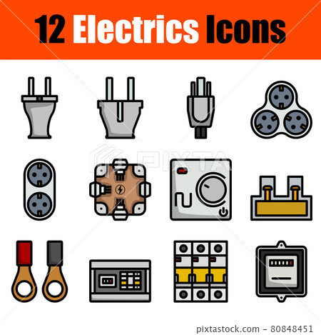 Electrics Icon Set Electrics Icon Set 80848451