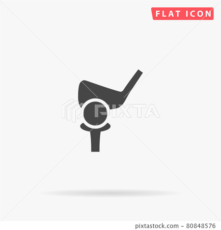 Golf Ball And Putter flat vector icon. Hand drawn style design illustrations Golf Ball And Putter flat vector icon. Hand drawn style design illustrations 80848576